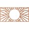 Ekena Millwork Hoover Wood Fretwork Pierced Ceiling Medallion, Cherry, 38"W x 19"H x 14 1/4"ID x 1/4"T CMWP38X19X0250HOCH - alternate 4